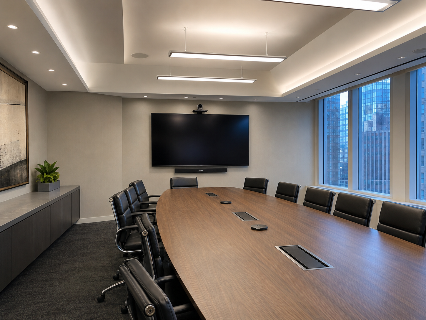 Conference Room AV Boardroom Upgrade before project condition