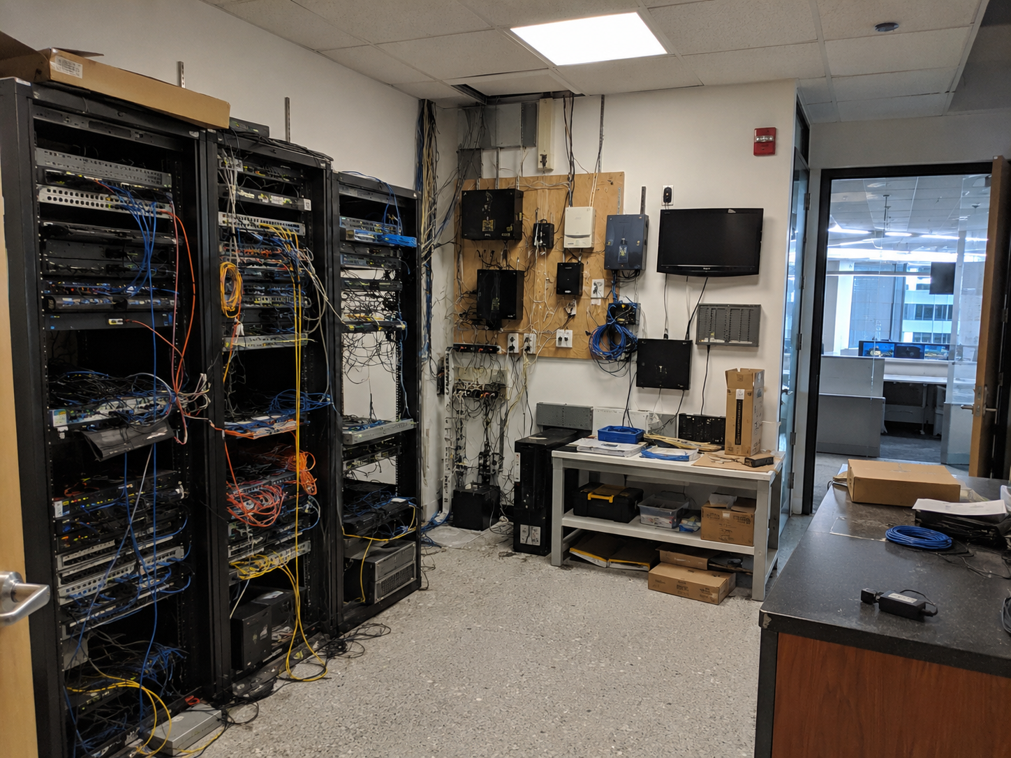 Corporate Headquarters Full Network Infrastructure before project condition