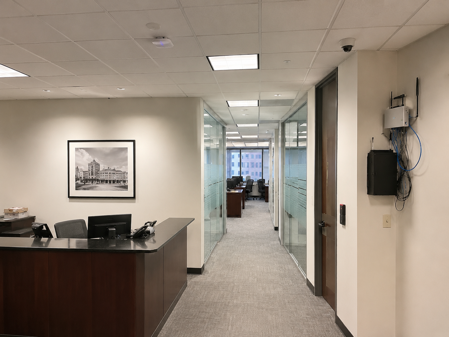 Financial Services WiFi and Security Upgrade before project condition