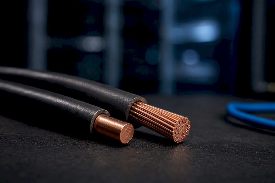 Solid and stranded copper conductor ends