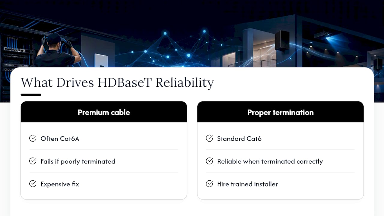 The Overlooked Variable in HDBaseT Reliability — overview diagram