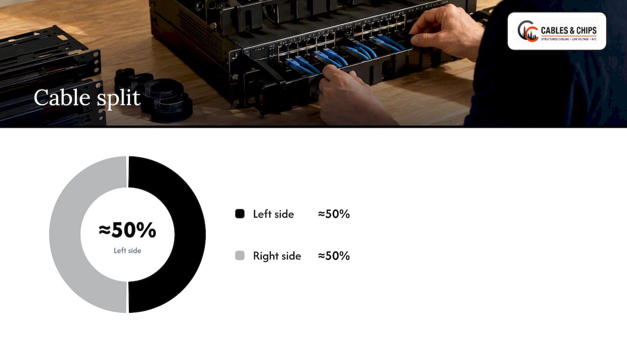 Pair every panel and switch with cable management — overview diagram